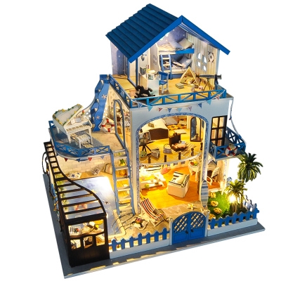 迷你房子模型diy小房子木质图片