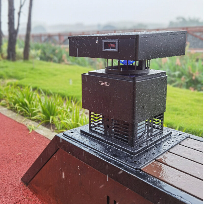 高科达太阳能灭蚊灯户外吸入式灭蚊器 花园庭院商酒店别墅捕虫灯