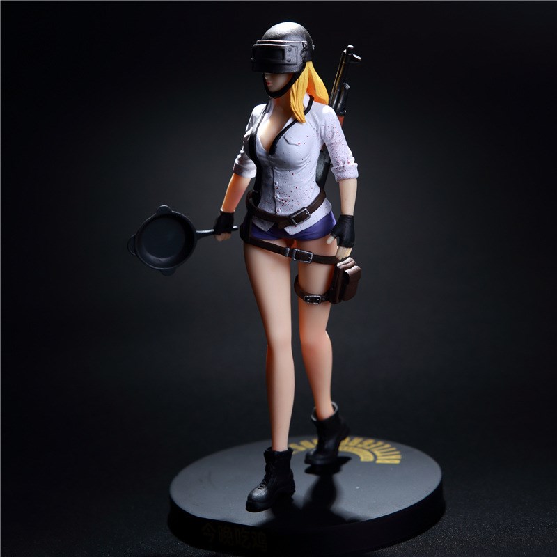 吃鸡人物手办公仔女生款模型绝地求生游戏周边玩具人偶蛋糕摆件ak