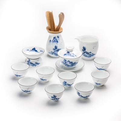 中式茶具套装陶瓷中国风图片