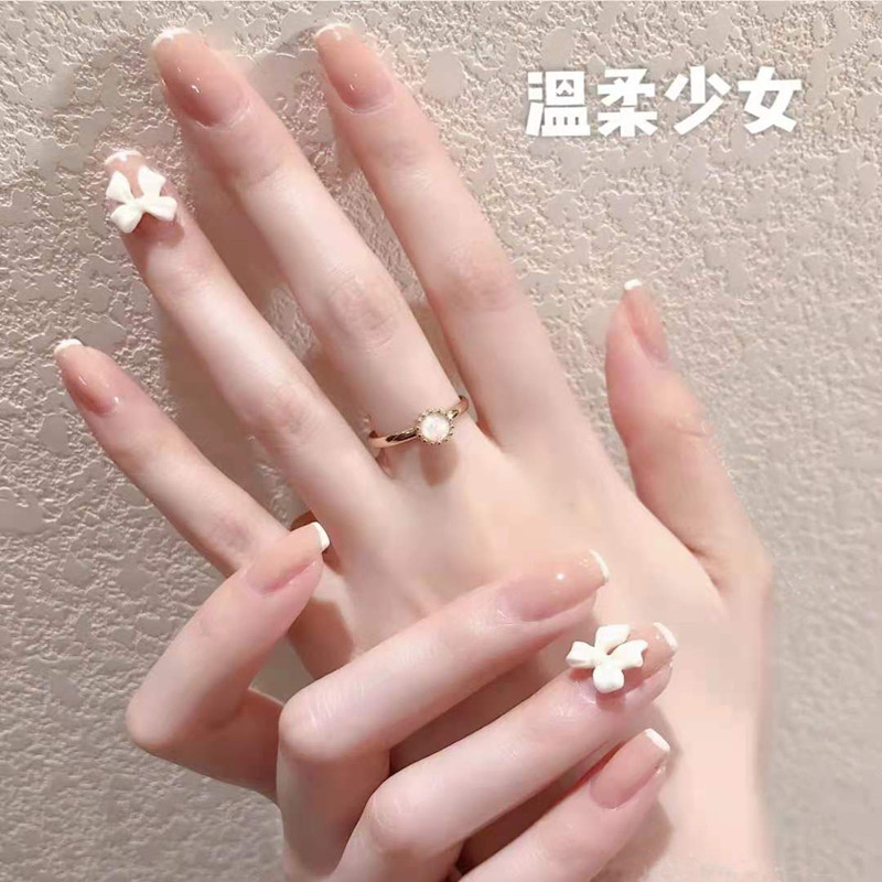 指甲片假指甲成品短法式美甲
