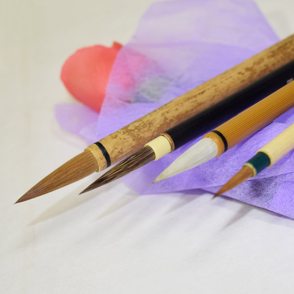 周虎臣毛笔套装工笔画花鸟白描勾线描线笔国画笔兰竹初学用湖笔