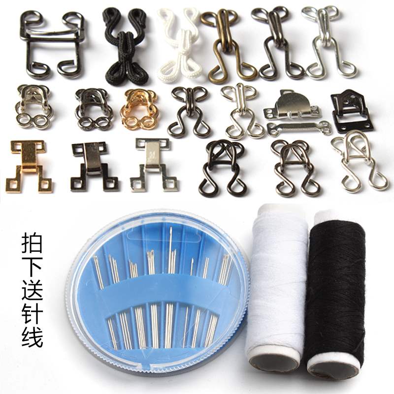 金属暗扣挂扣衣服皮草风衣女貂皮大衣挂钩扣子纽扣隐形搭扣风纪扣