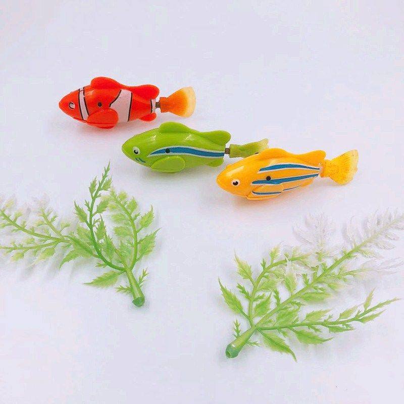 儿童戏水玩具鱼宝宝电动会游泳的小鱼电子水里发光鱼洗澡玩具男孩