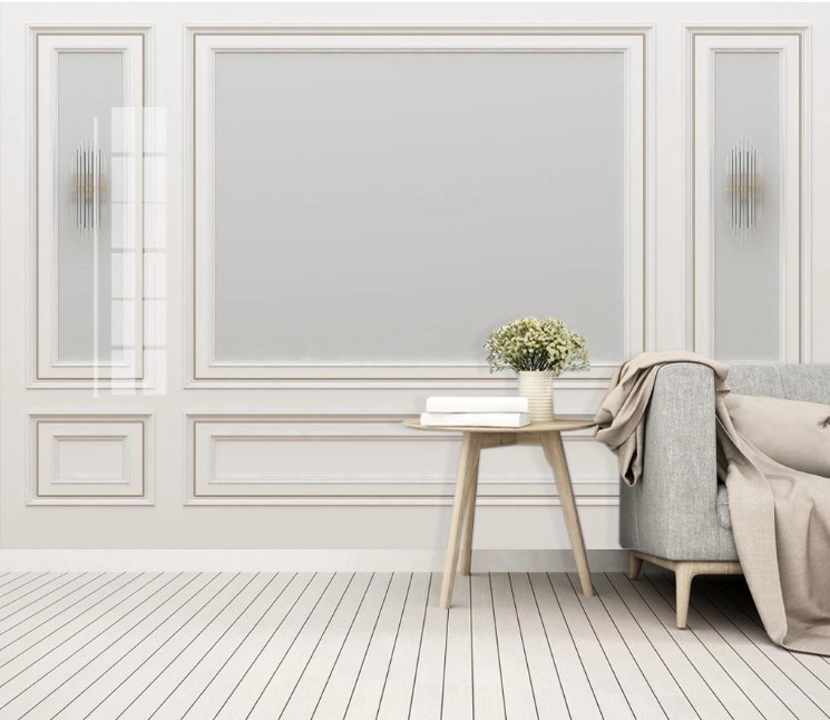 白色电视背景墙图片