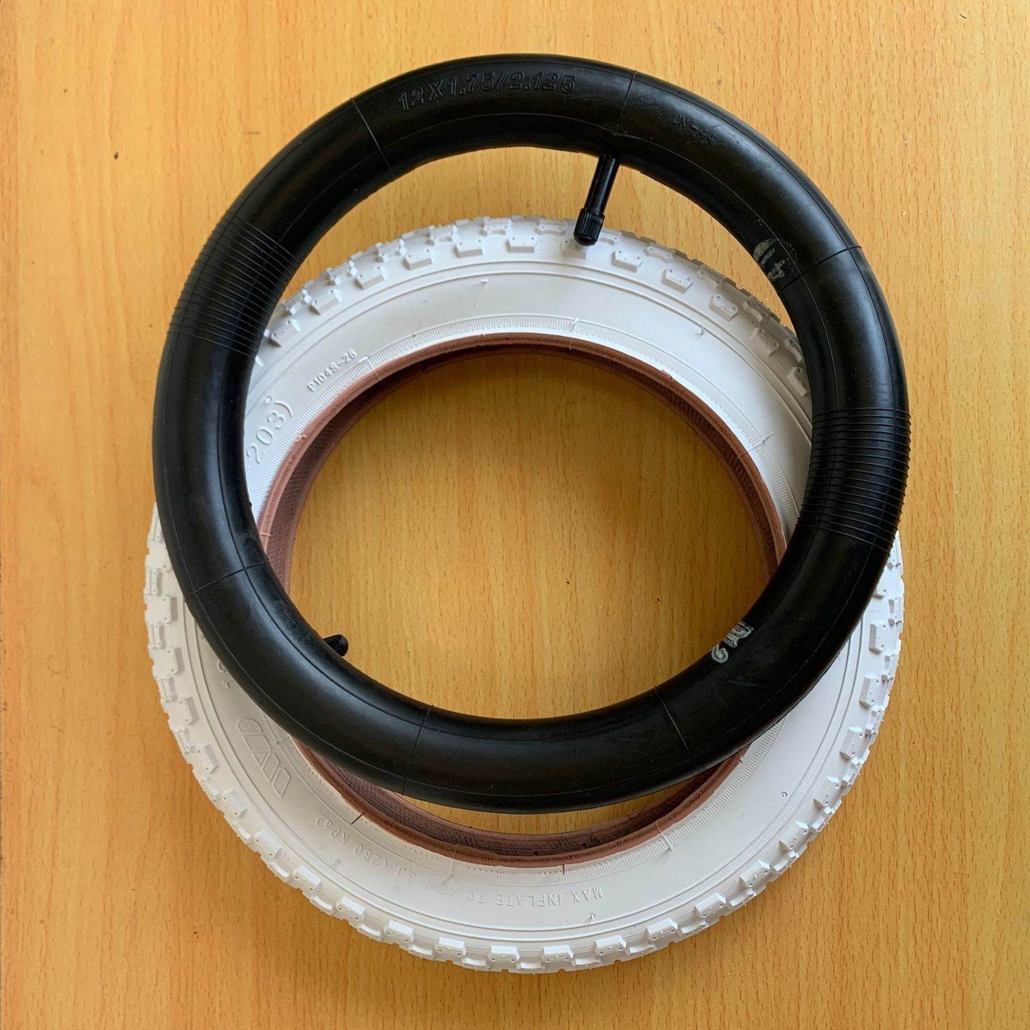 凤凰儿童自行车永久轮胎内胎外胎白色童车通用车胎 12/14/16/18寸