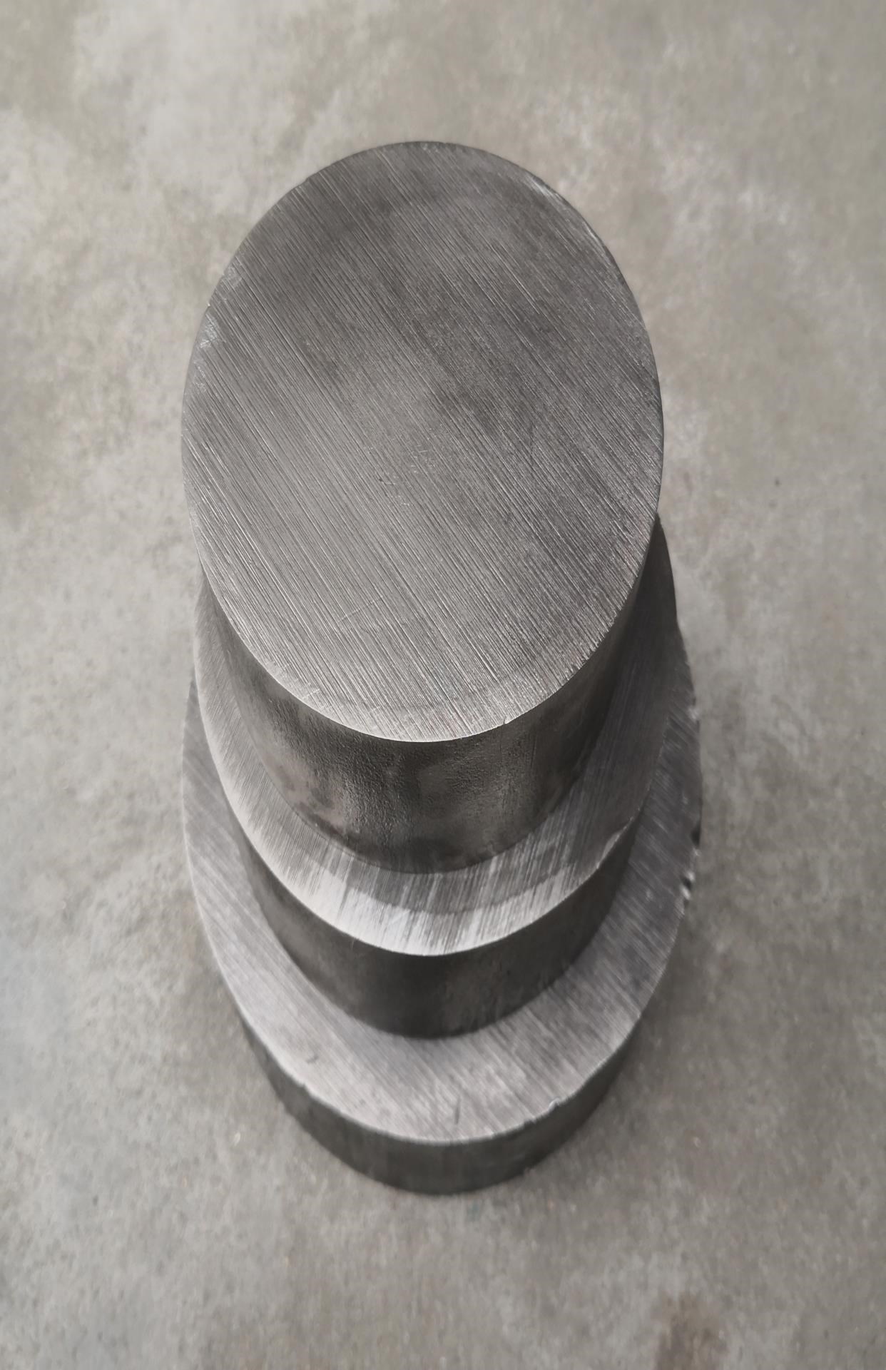 淬火铁墩子蘸火圆形铁砧重型小型高硬度圆形铁砧敲击座厚铁饼包邮