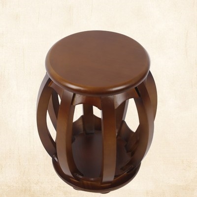 古筝圆墩仿古复古练习琴.圆木凳