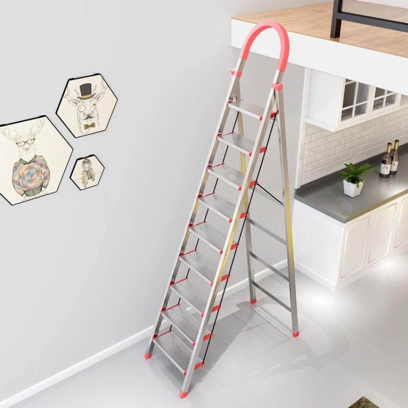 厚加强装修室内外简易踏板梯子轻便家用人字梯双面小型阁楼多功能
