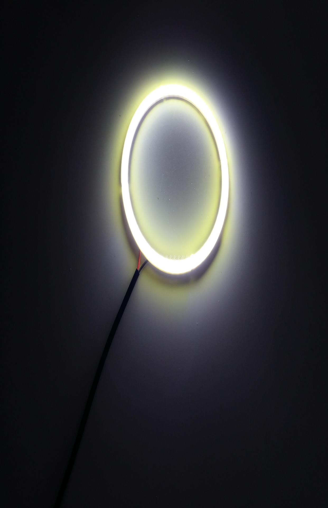汽车led光圈恶魔眼包邮天使cob高改装眼光圈亮大灯天使眼圈雾灯