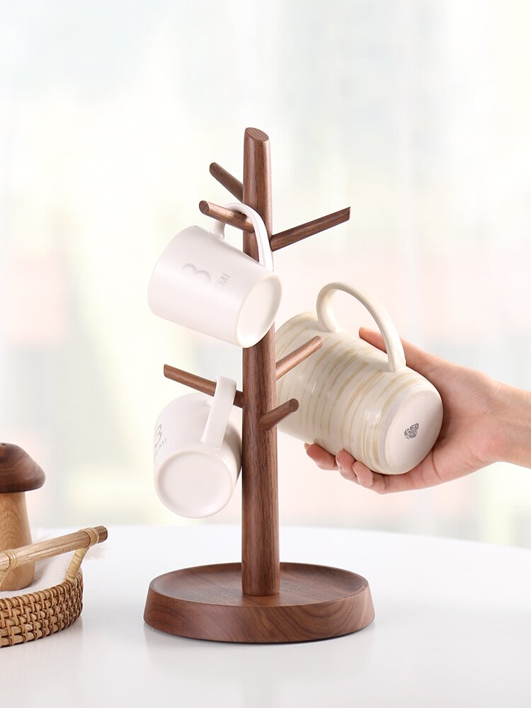 杯架子家用水杯沥水置物架创意咖啡茶杯架玻璃马克杯挂架轻奢倒挂