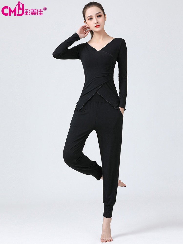 舞蹈服装练功服女成人新款现代舞古典舞民族跳舞套装形体训练服装