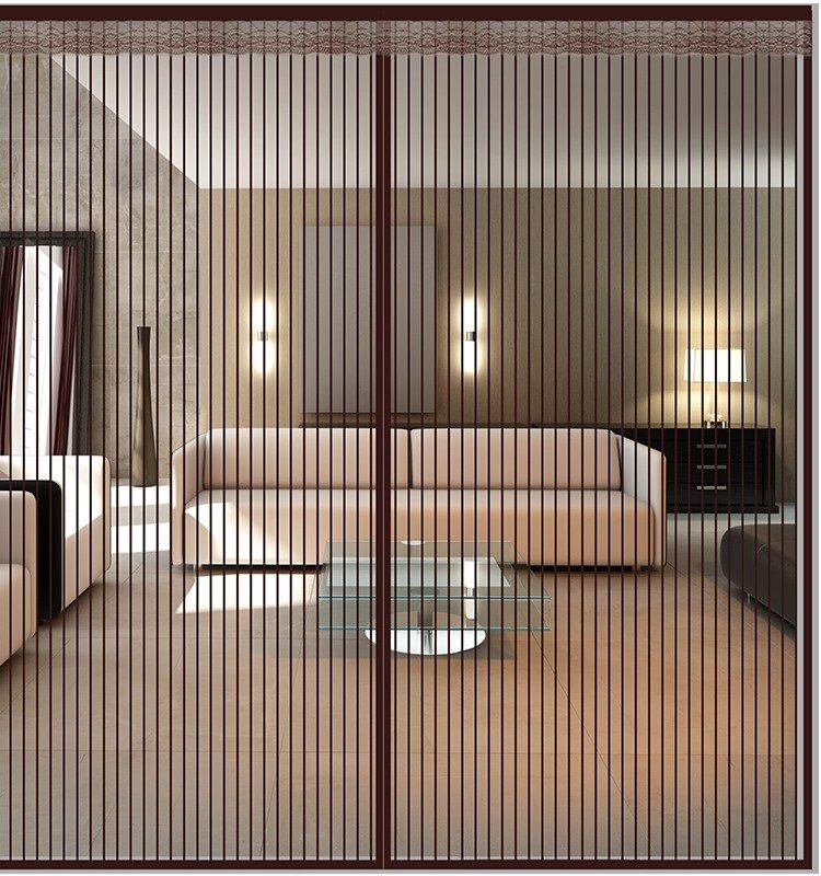 双面粘性加宽入户门别墅平开防蚊门帘纱窗帘大门沙窗隐形客厅防蚊