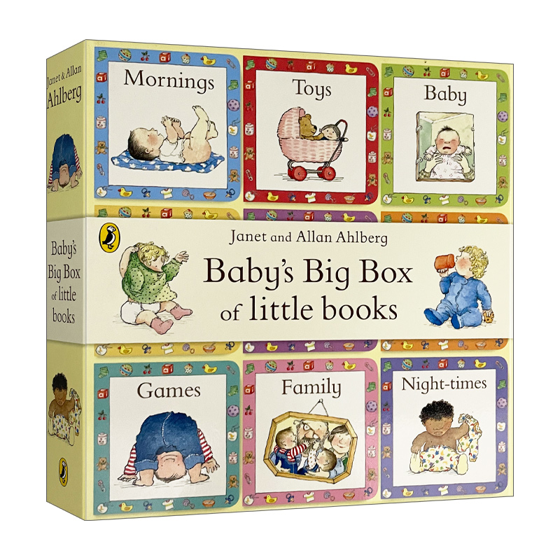 英文原版 Baby's Big Box of Little Books 小小手掌书 9册纸板盒装 名家Ahlberg夫妇绘本 英文版 进口英语原版书籍
