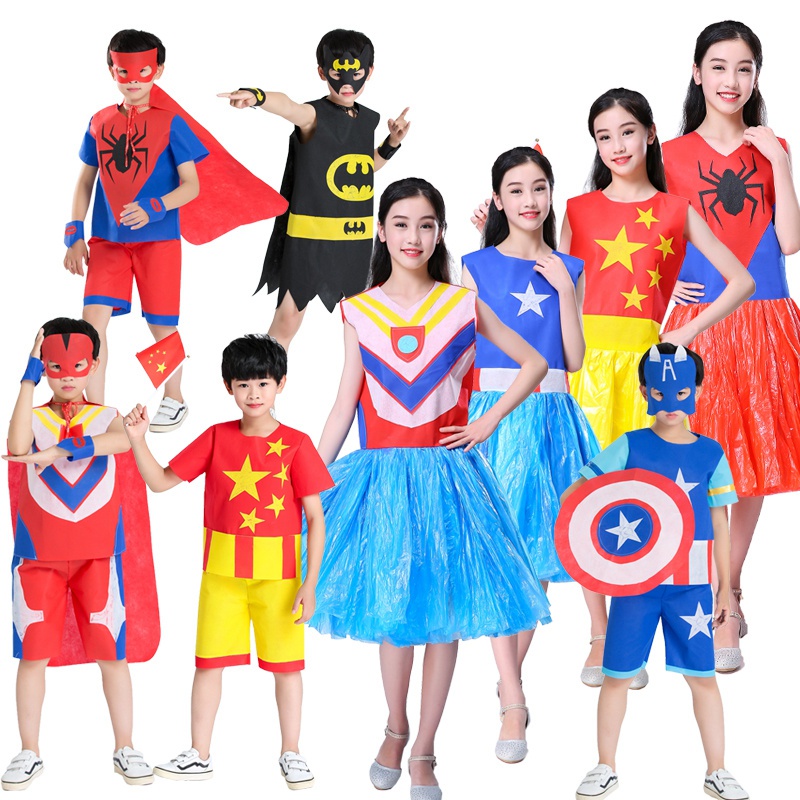 六一儿童节环保走秀服装亲子表演幼儿园时装秀衣服diy手工制作61