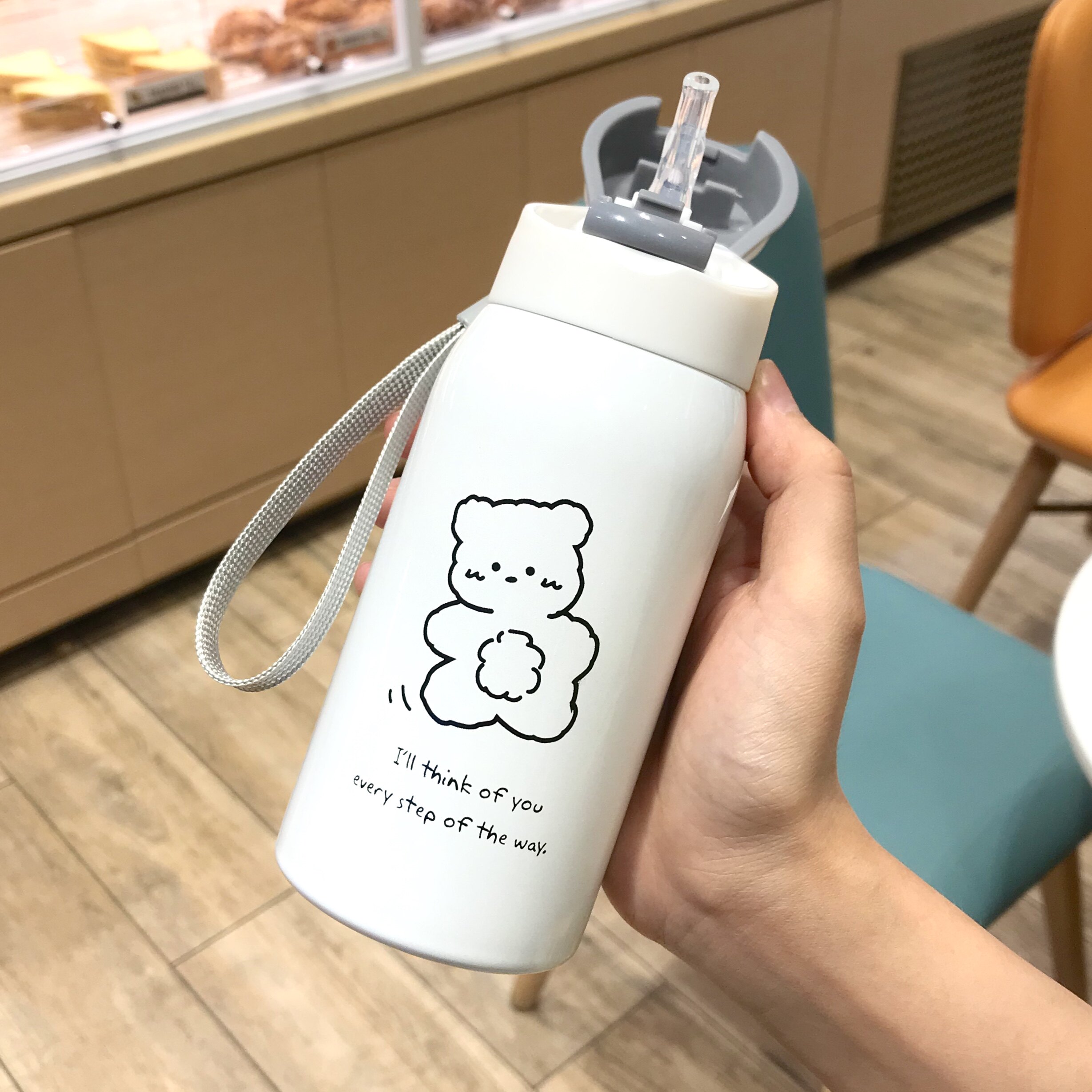 小学生水杯能放书包女童水杯可爱超萌防摔学生杯防摔中学生大容量