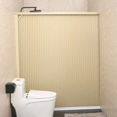 卫生间隔断帘防水推拉浴室折叠帘防霉隐形浴帘免打孔简易安装门帘