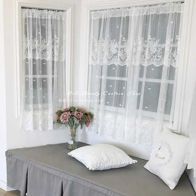 飘窗窗帘纱梦幻