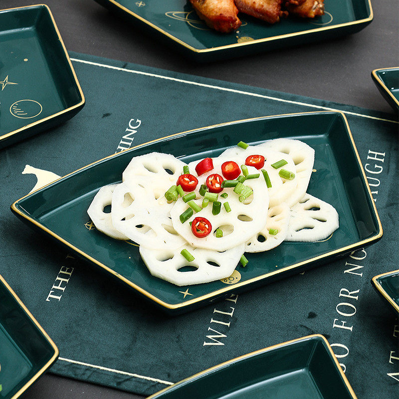 陶瓷拼盘组合家用摆盘圆形圆桌深盘聚餐菜盘团圆网红餐具盘子套装