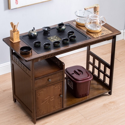 茶桌家用茶台简约茶水柜一体功夫茶具移动茶几经济型茶车小型阳台