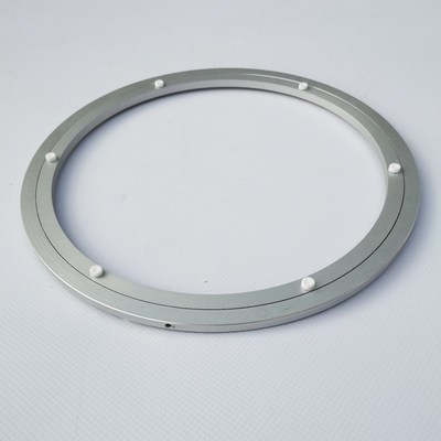 转台旋转餐桌转盘.轴承玻璃芯转圆桌轨道手动火锅转轴底座不锈钢