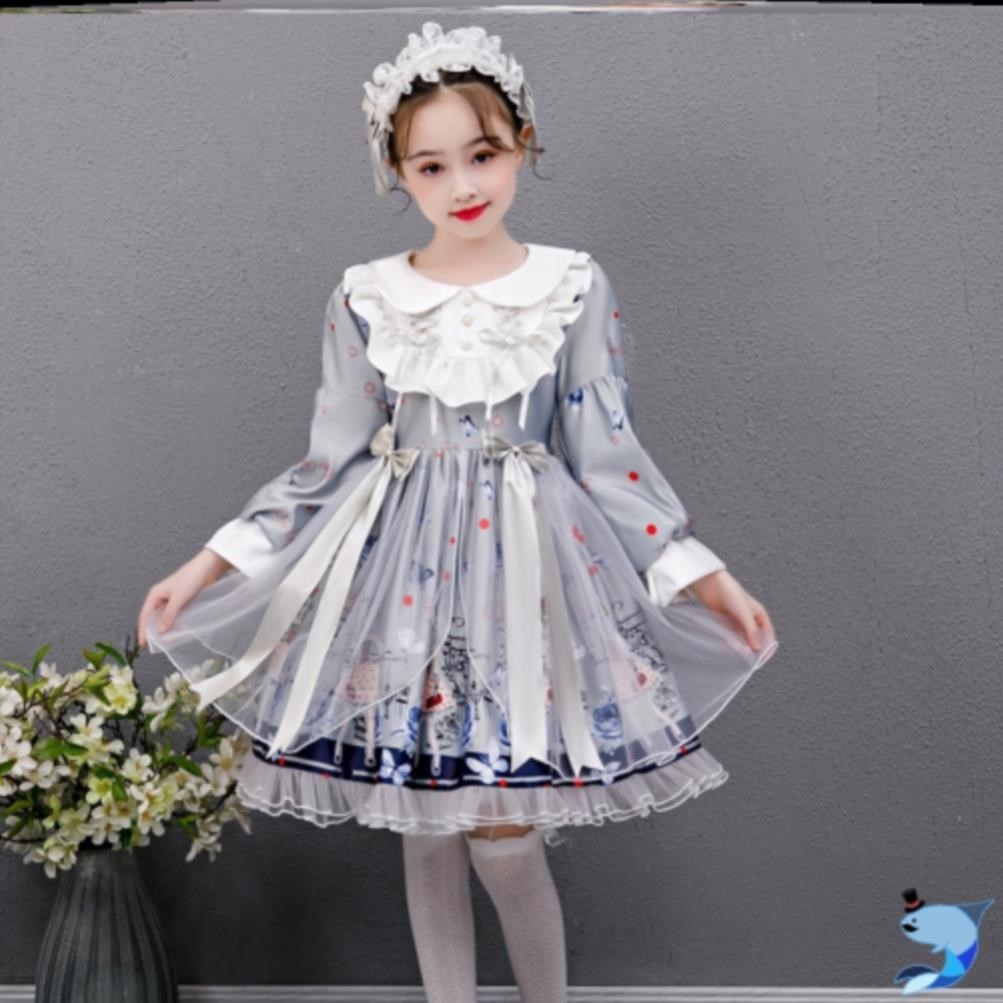 新年节小学生时尚lolita礼服中大童洋装洛丽塔公主裙小童可爱超仙