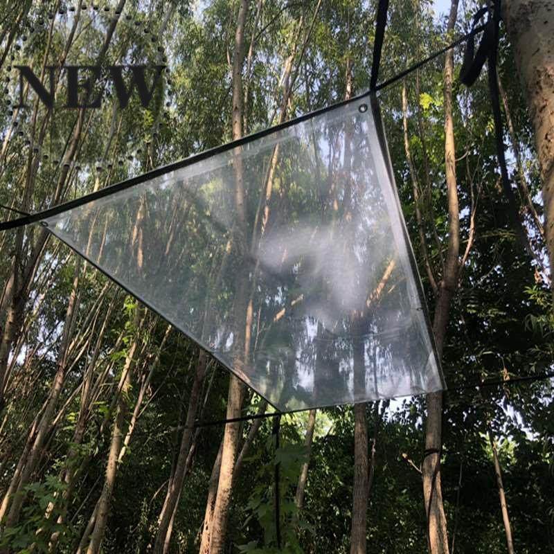 加厚y透明塑料薄膜包边防雨防水布多肉保温防风防寒封窗户膜可穿