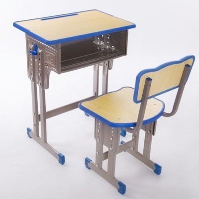 课桌椅成人中学生单人图片
