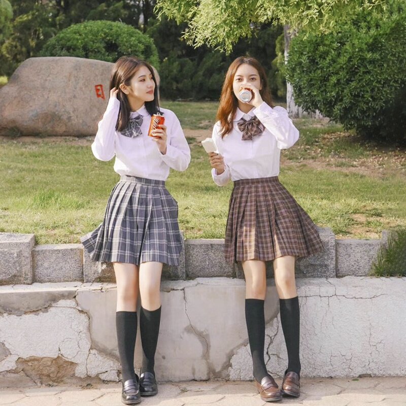 日系jk制服基础款女夏季高中学生毕业季班服学院风运动会校服套装