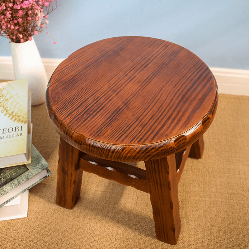 小板凳小木凳子实木客厅茶几小圆凳家用成人换鞋凳时尚简约矮登