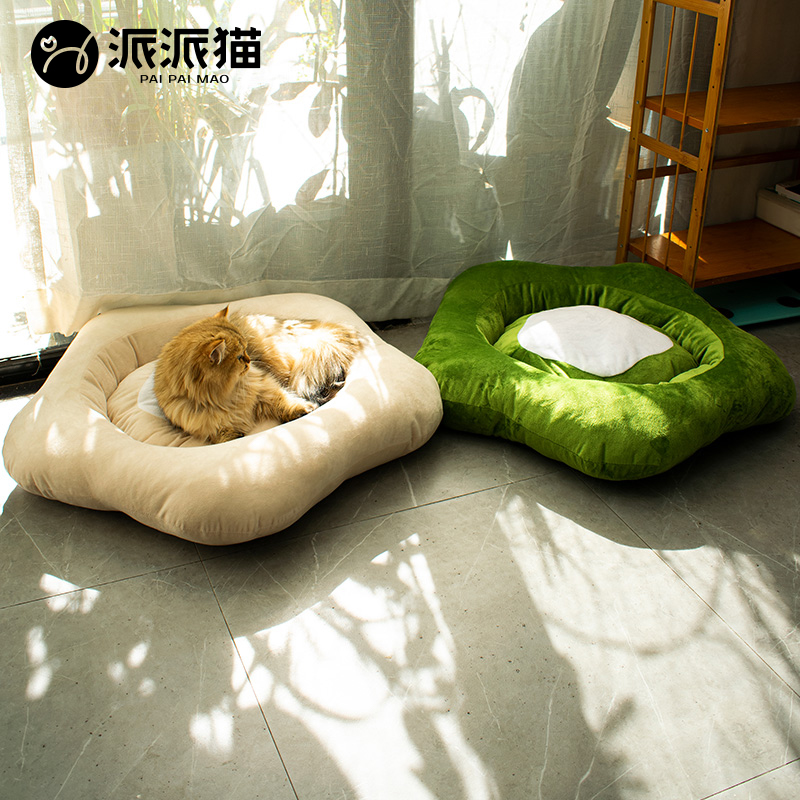 派派猫猫窝四季通用睡觉垫子冬季保暖狗窝小型犬猫咪用品宠物窝床