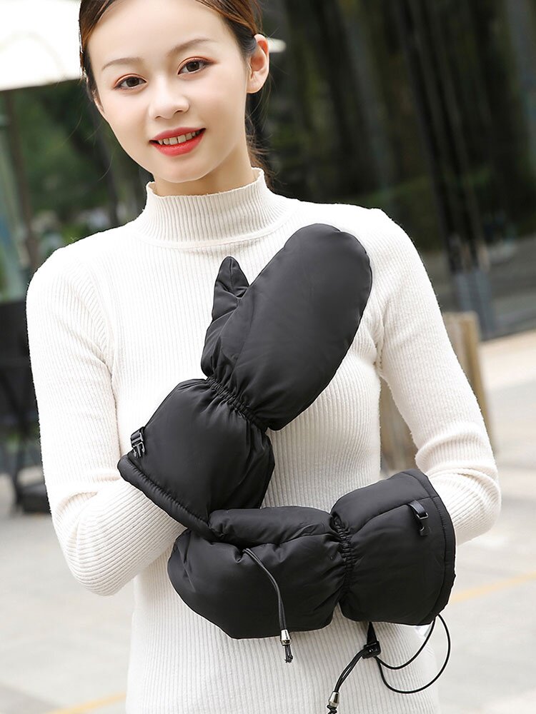 羽绒手套冬季防风防寒保暖开电动高档电车骑行电驴戴的么托女士