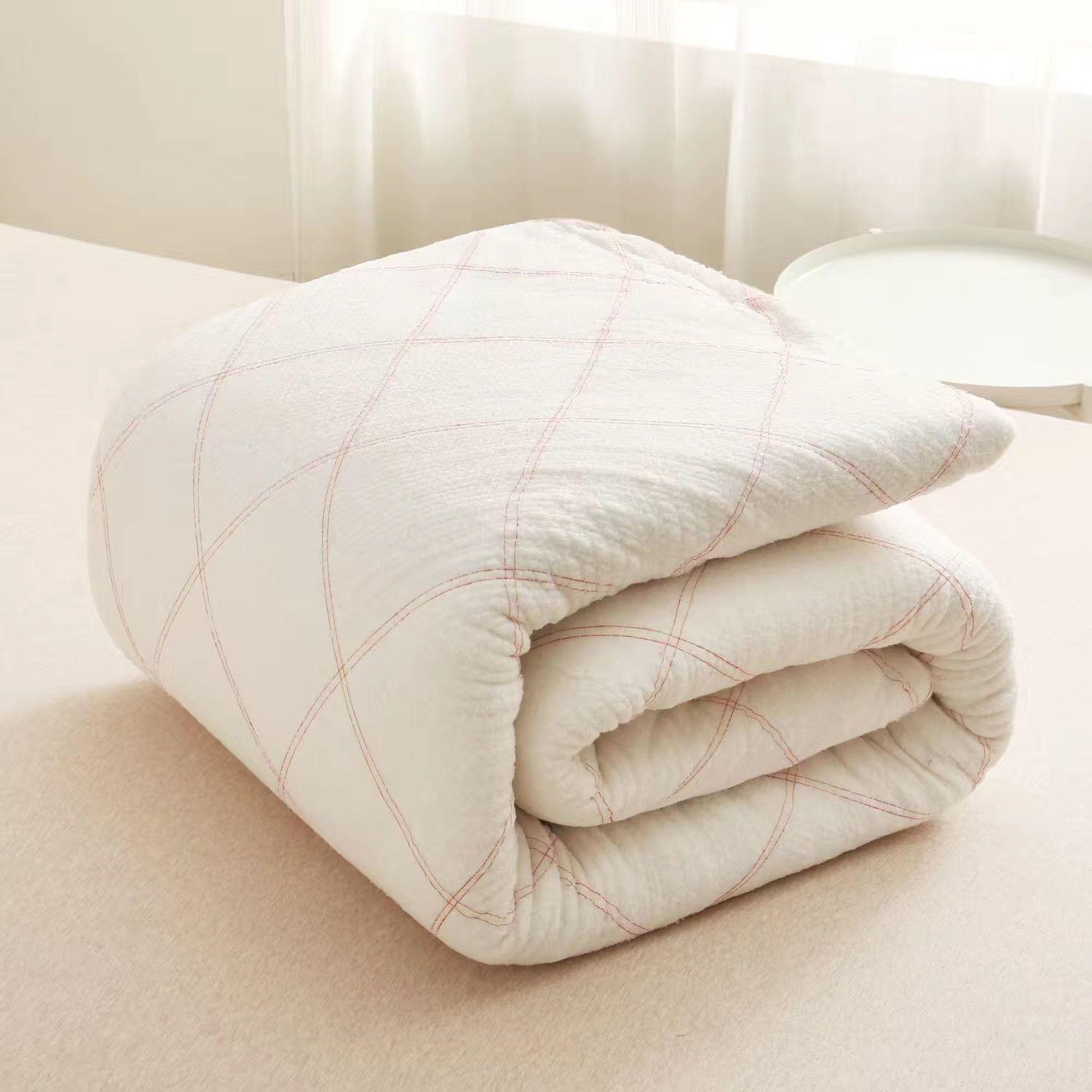 新疆棉被一级全棉被芯纯棉花棉絮棉花被床垫加厚保暖冬被手工被子