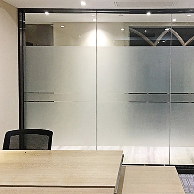 自粘带胶磨砂玻璃贴膜办公室会议室防窥透光不透明加厚玻璃窗贴纸