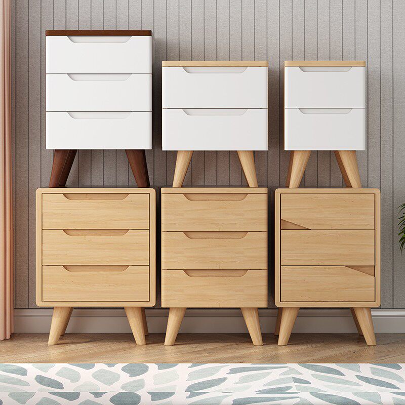 床头柜原木色卧室床边柜创意小尺寸迷你小型家用榻榻米床边小矮柜