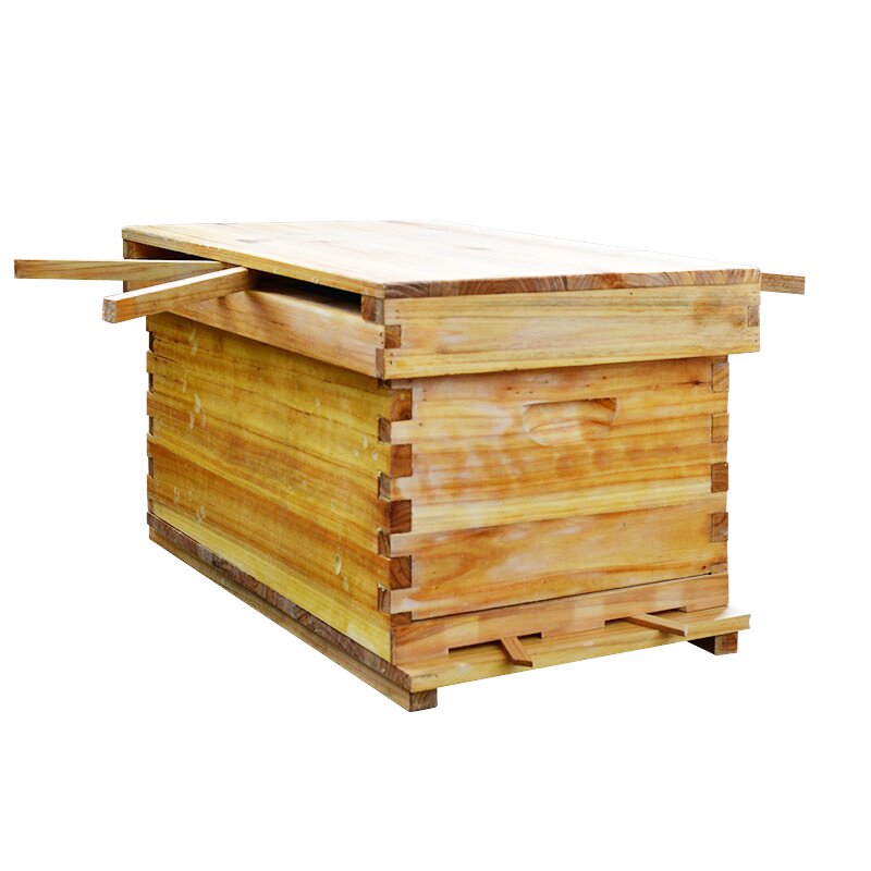 七框煮蜡蜂箱中蜂全套专用杉木7框平箱双面抛光养蜂工具b小型土桶