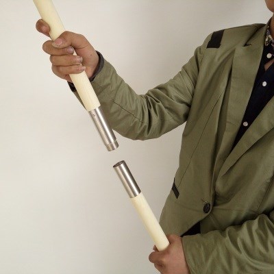 武术棍齐眉e棍红木组合棍不锈钢拼接折叠短棍应急长棍白蜡杆二节