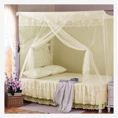 易拆洗普通老式款文蚊帐女实木床1.5m单开门老人简易家用不带支架