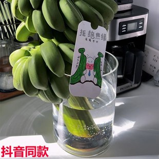 养香蕉的花瓶水培禁止蕉绿办公室绿植透明玻璃杯水养专用玻璃容器