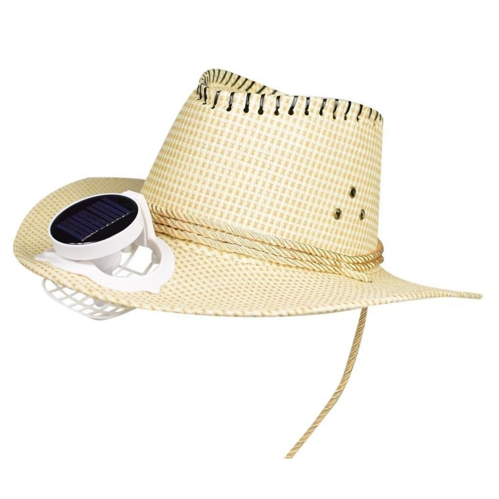 太阳能风扇帽充电带风扇的大帽檐成人男女遮阳防晒牛仔帽