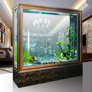 客厅墙超大鱼缸效果图图片