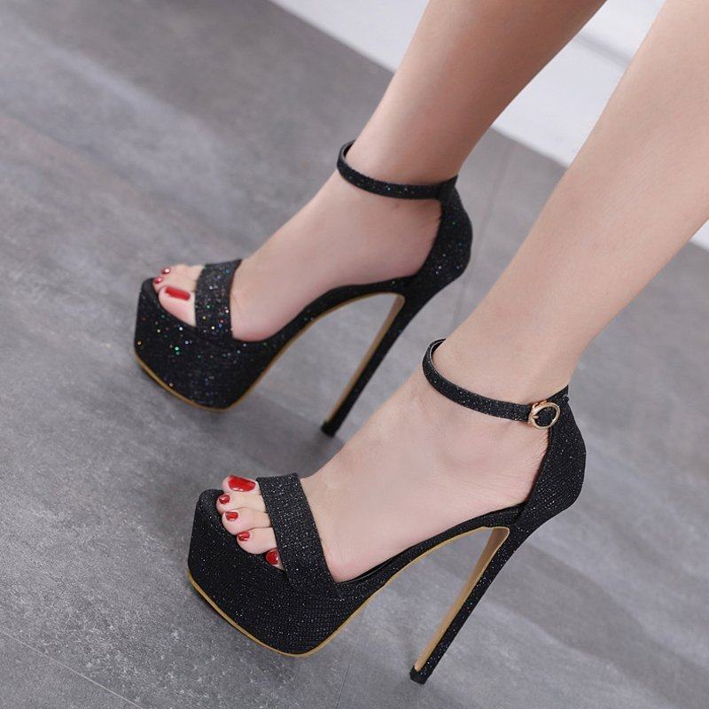 恨天高高跟鞋细跟40cm性感