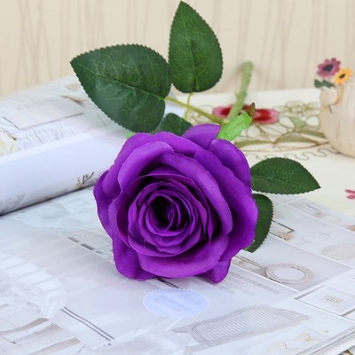 热销玫瑰花假花仿真花一支