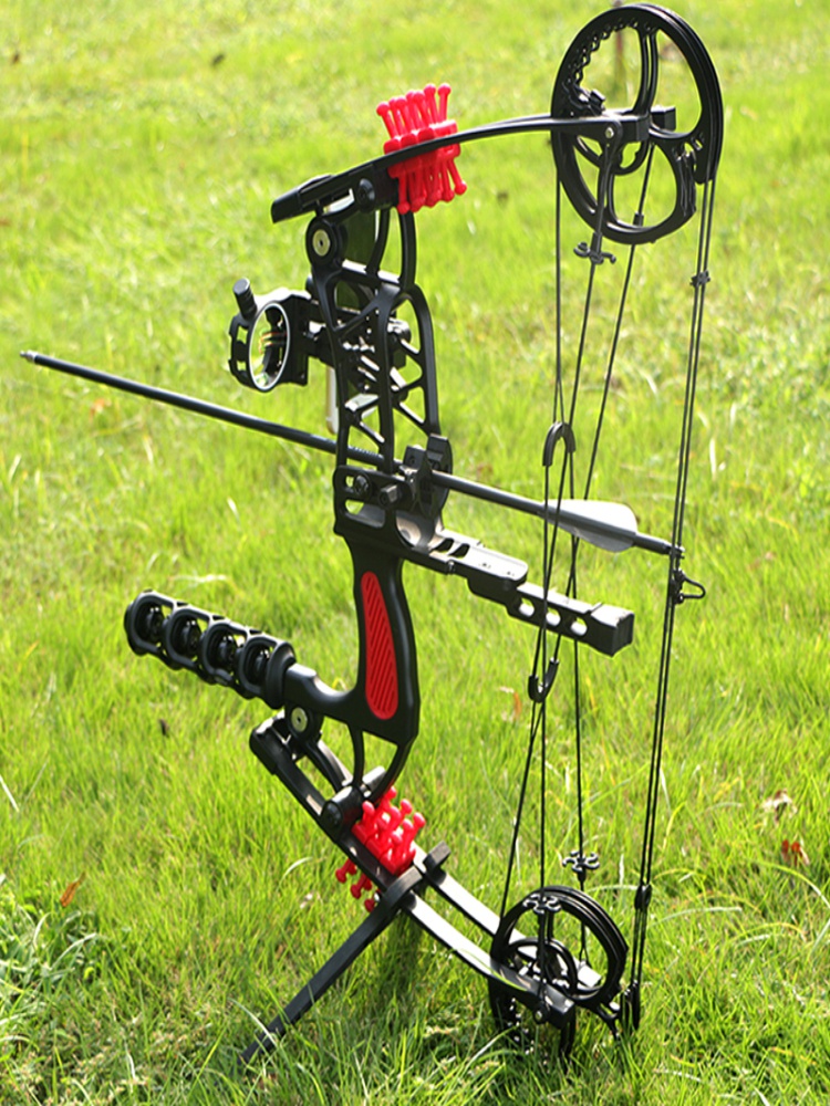 新款两用钢珠复合弓可调节磅数滑轮弓弓箭专业户外射箭套装竞技弓