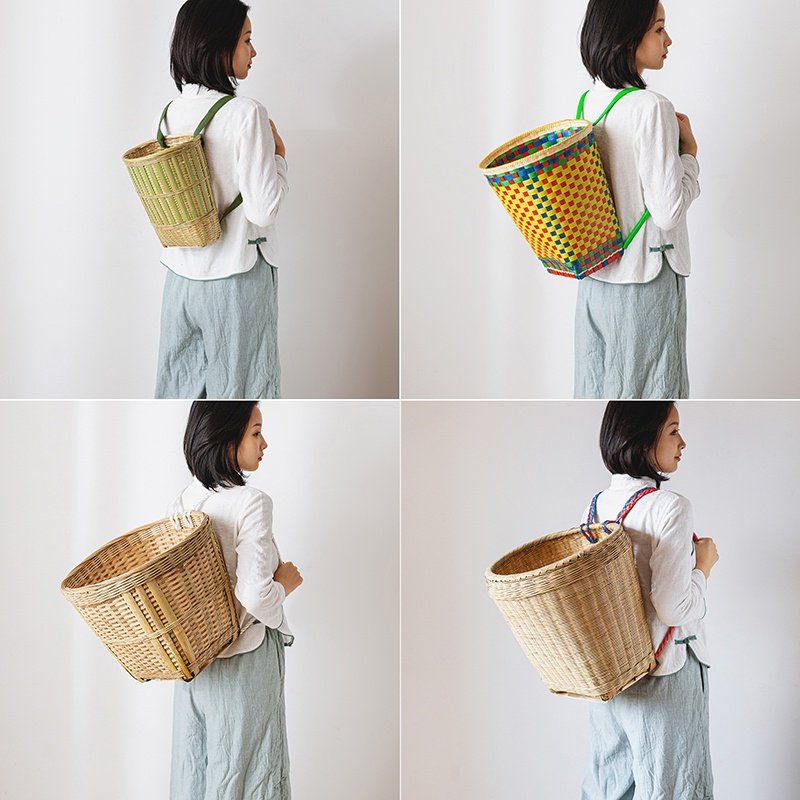 09销量0承重商用篼储买菜箩筐篮萝双挂背喽手编篼筐背蒌背篓背筐储存