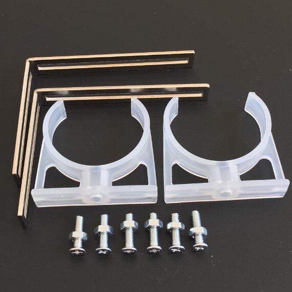 特价l型支架 塑料_电脑圆柱水箱l支架卡箍水冷夹水泵卡扣管箍管托管夹