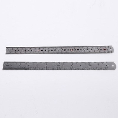 钢尺钢直尺15厘米20公分30/40/50/60cm/1米m办公直尺钢板测量尺子