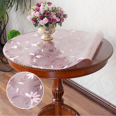 0612001100白色进口亚麻布手工刺绣长方桌布06160160手工剌绣生丝