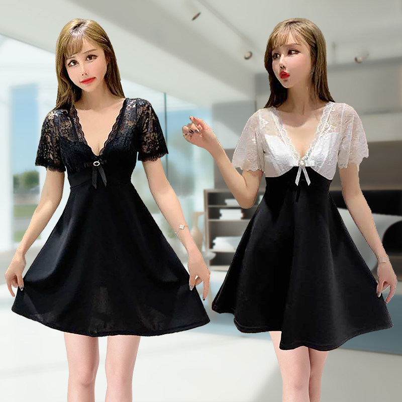 二桂商贸城的小店的优惠券大全—夜店连衣裙性感深v低胸露背酒吧女装