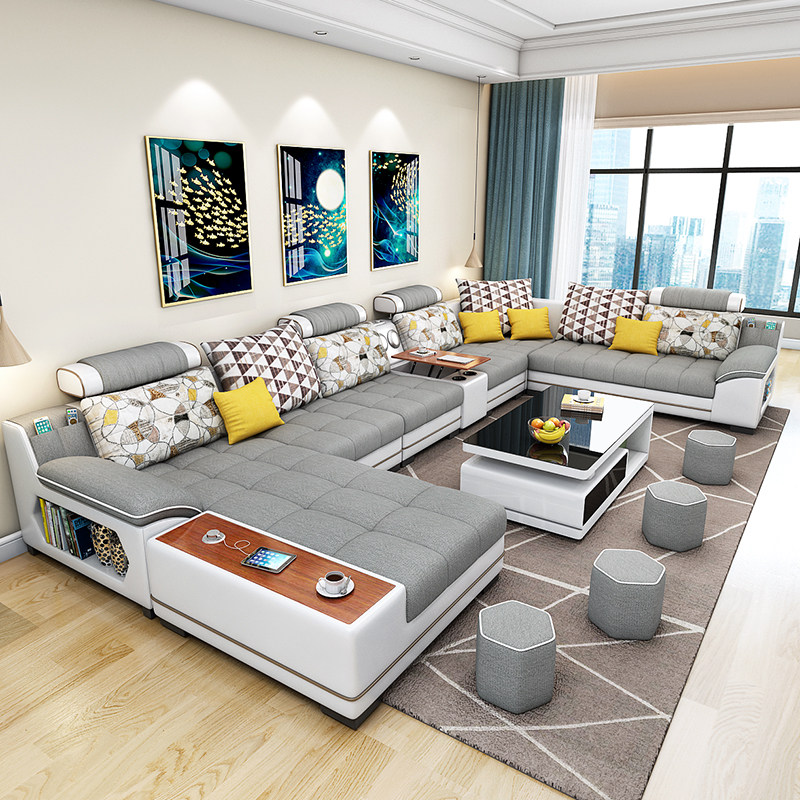 科技布沙发小户型客厅新款贵妃家具